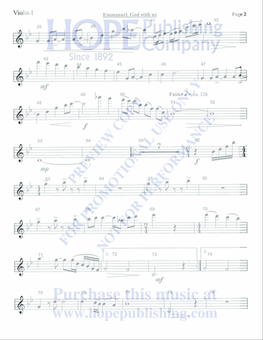 Emmanuel Emmanuel Orchestra scores gallery preview page 306
