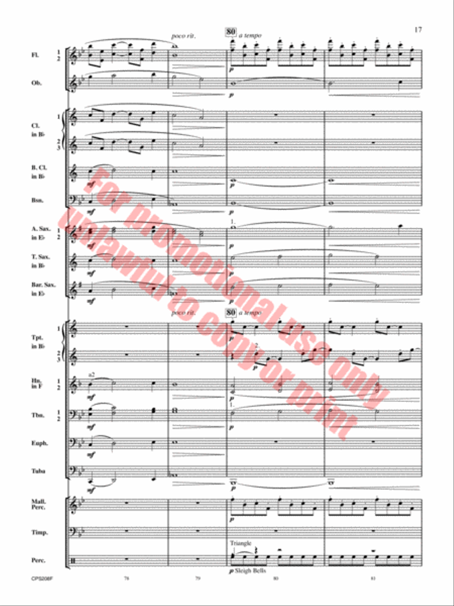 Winter Milky Way Winter Milky Way Concert Band scores gallery preview page 18