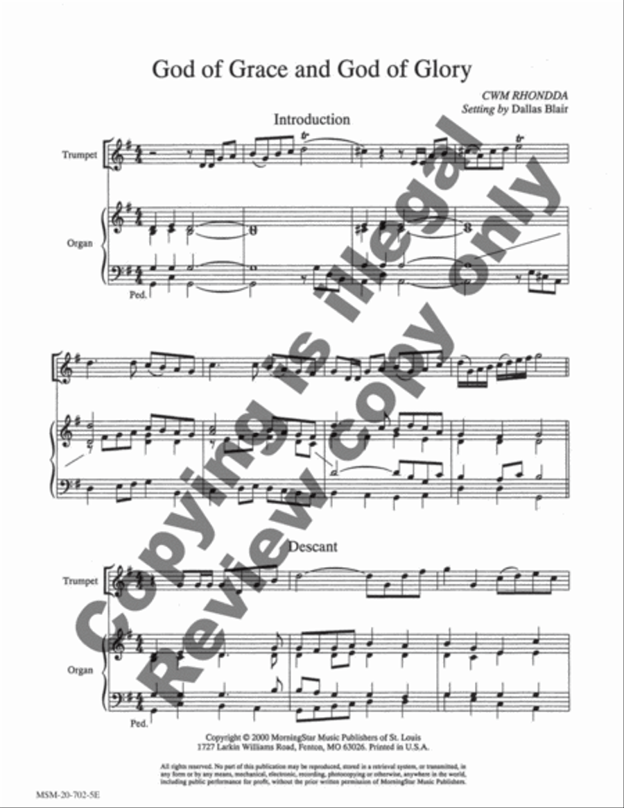 Hymn Introductions and Descants for Trumpet and Organ, Set 2 Trumpet scores gallery preview page 6