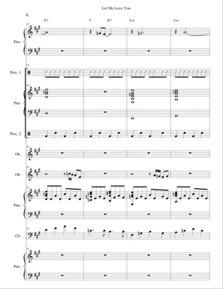 Let Me Love You Let Me Love You School and Community scores gallery preview page 6