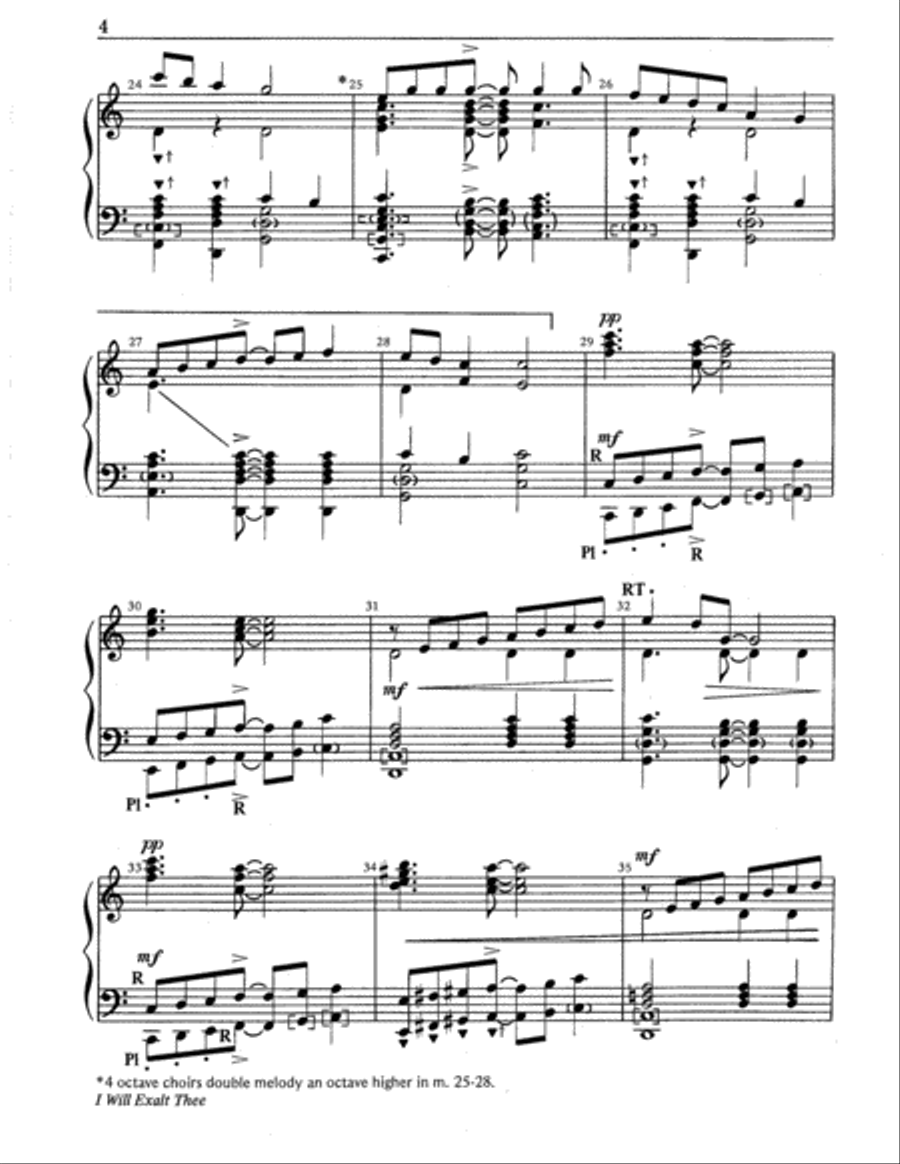 I Will Exalt Thee 5-Octaves scores gallery preview page 4