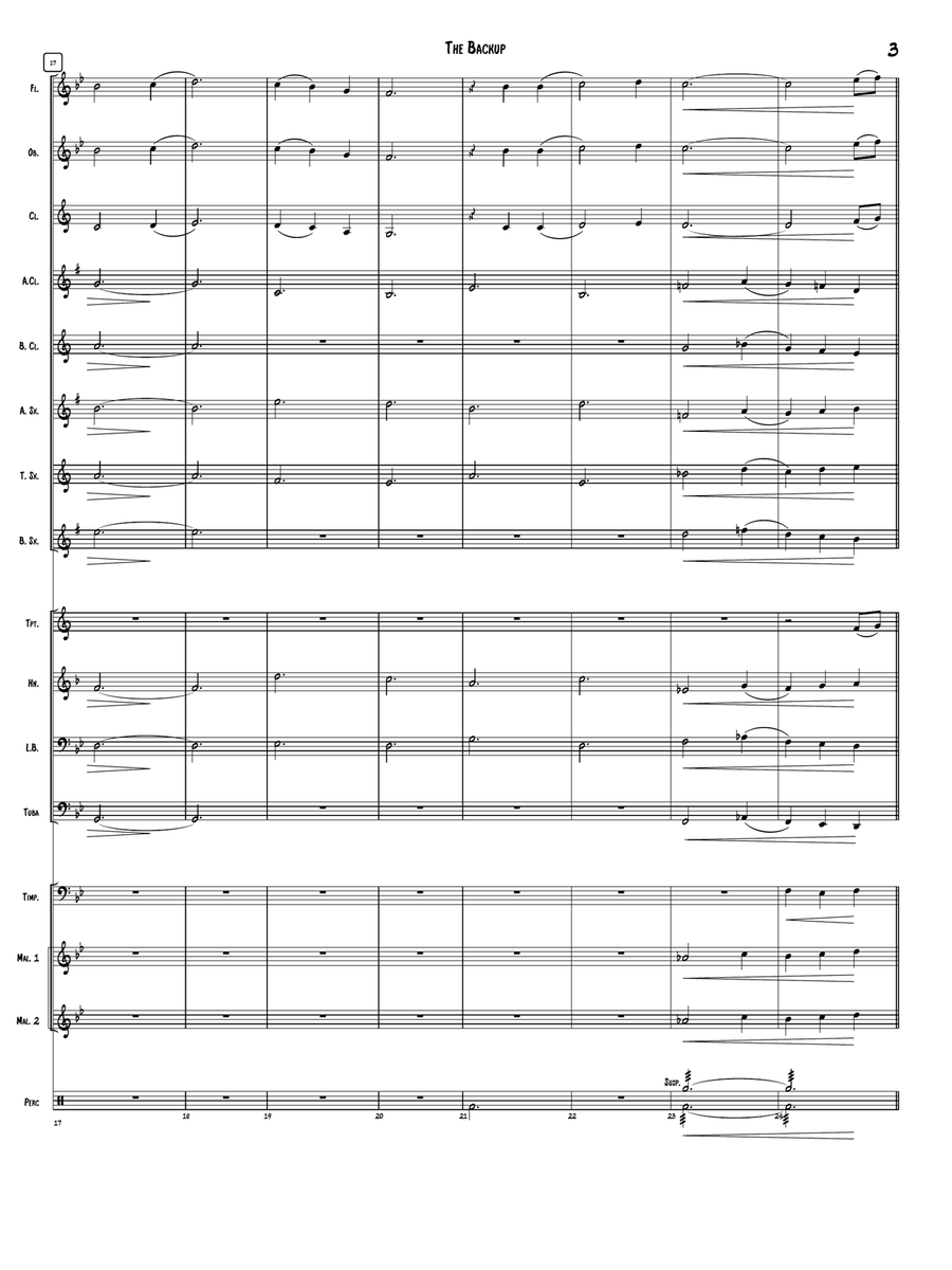 The Backup Concert Band scores gallery preview page 4