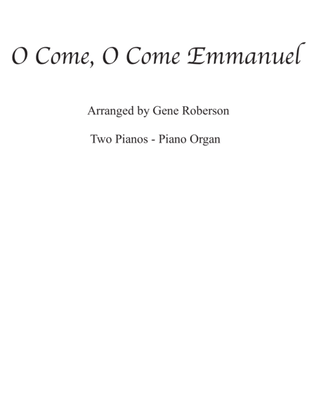Book cover for O Come, O Come Emmanuel (Veni Veni) Twin piano - Organ Piano