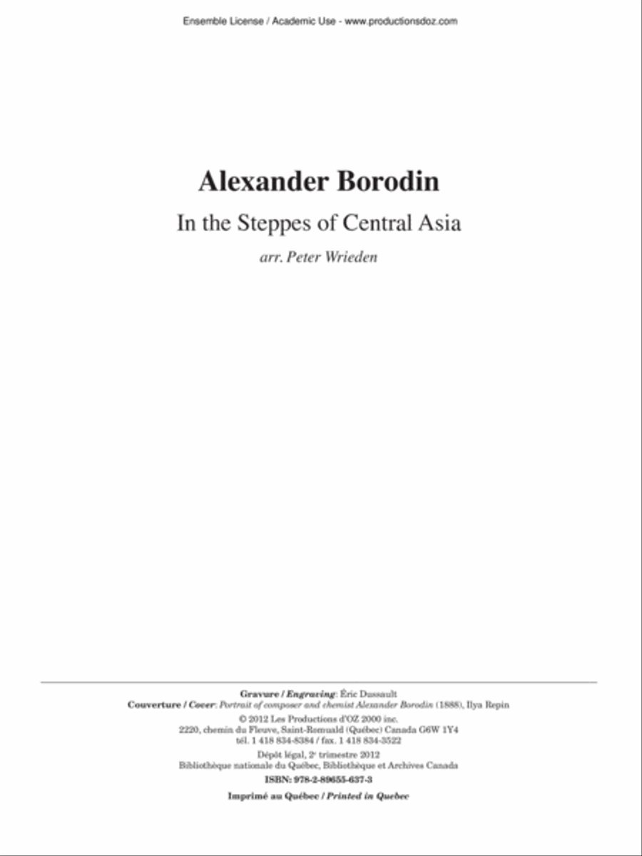 In the Steppes of Central Asia Guitar Ensemble scores gallery preview page 2