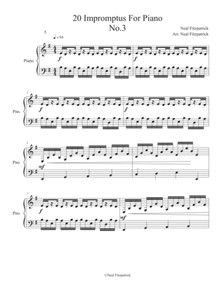 Impromptu No.3 For Piano