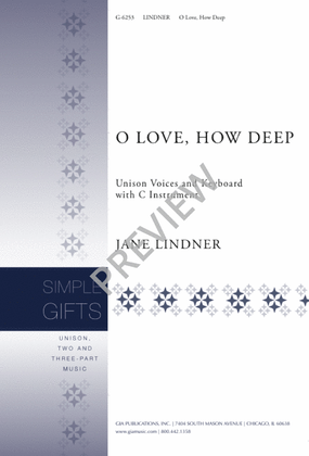 Book cover for O Love, How Deep