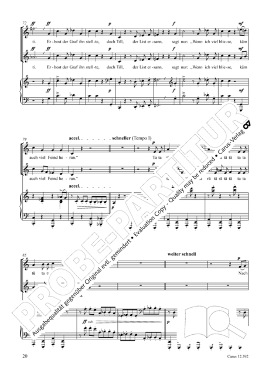 Eulenspiegeleien op. 146. Drei Eulenspiegelszenen Collection / Songbook scores gallery preview page 21