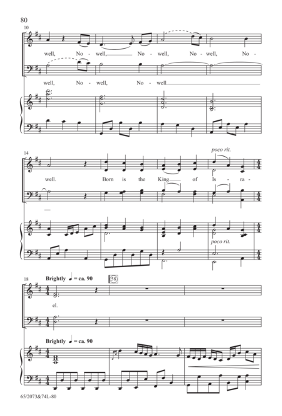 Go Sing It on the Mountain - SATB Score with Performance CD 4-Part scores gallery preview page 30