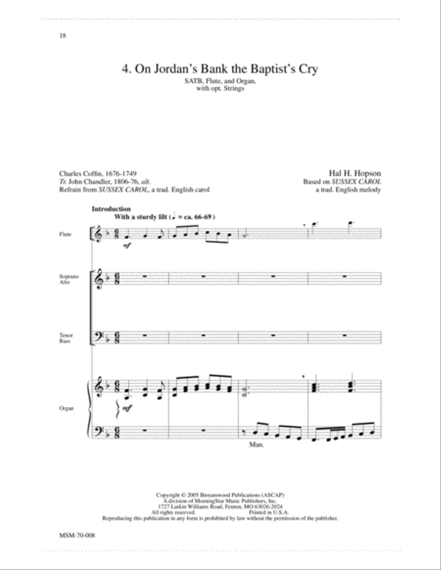 Come Ye Faithful: A Service of Carols 4-Part scores gallery preview page 4