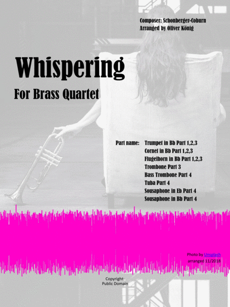 Whispering for Brass Quartet image number null