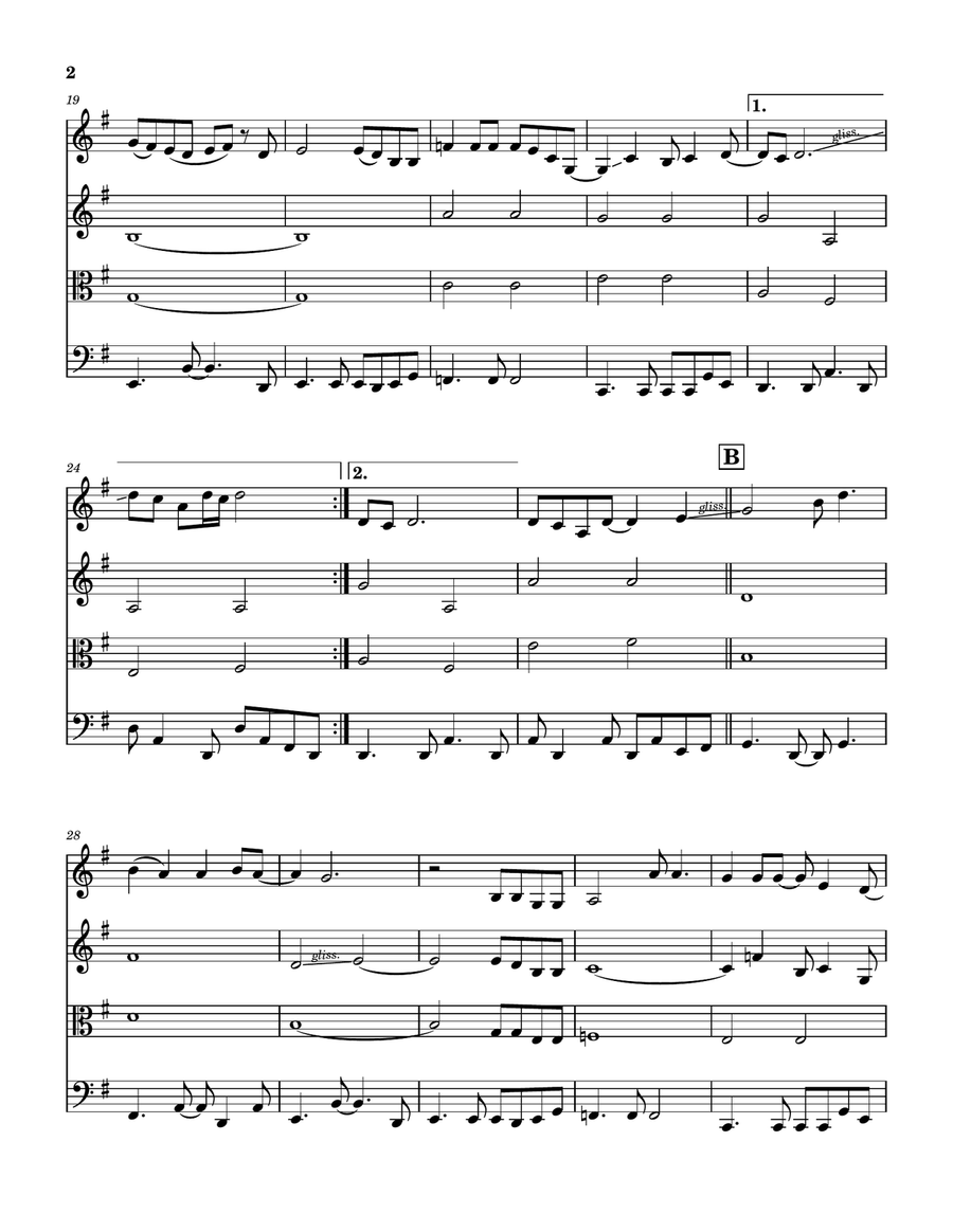 Free Bird String Quartet scores gallery preview page 3