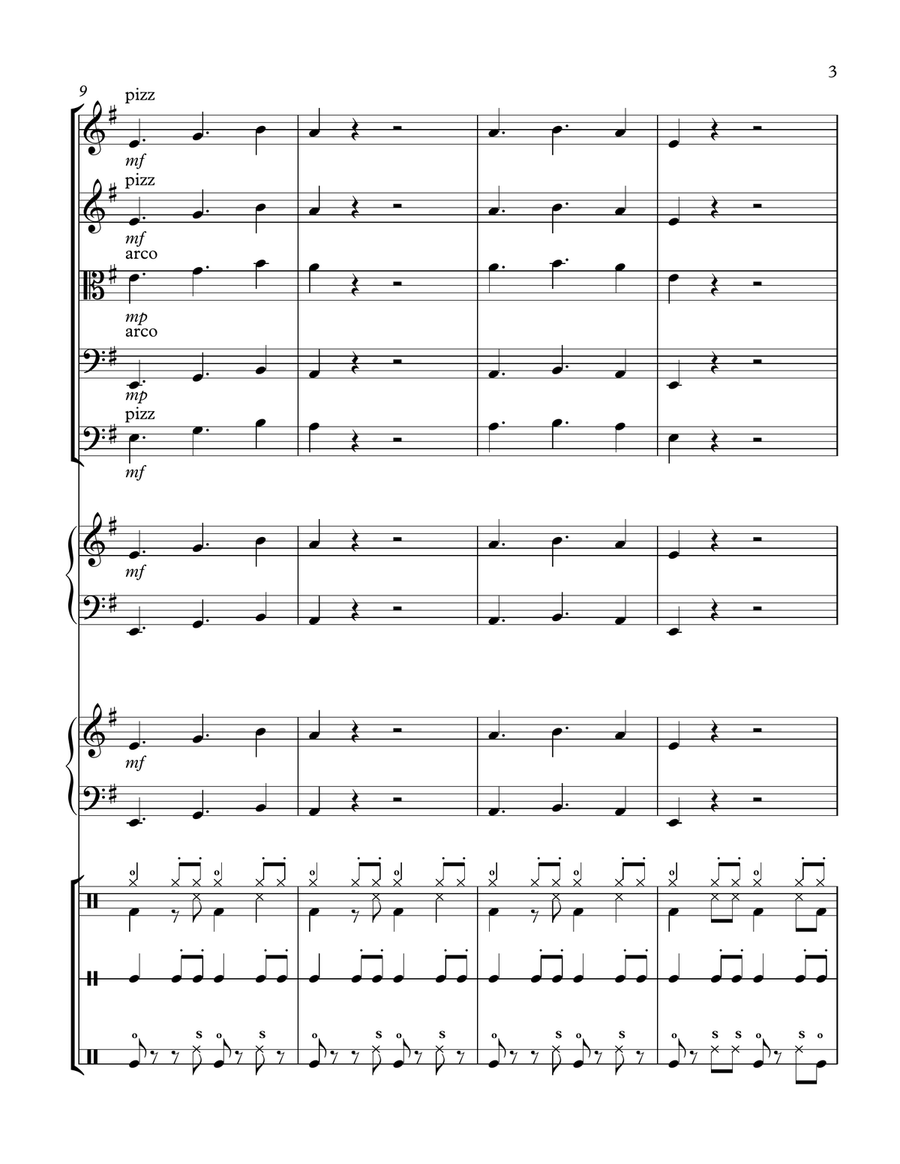 I Like to Listen to Music String Orchestra scores gallery preview page 4