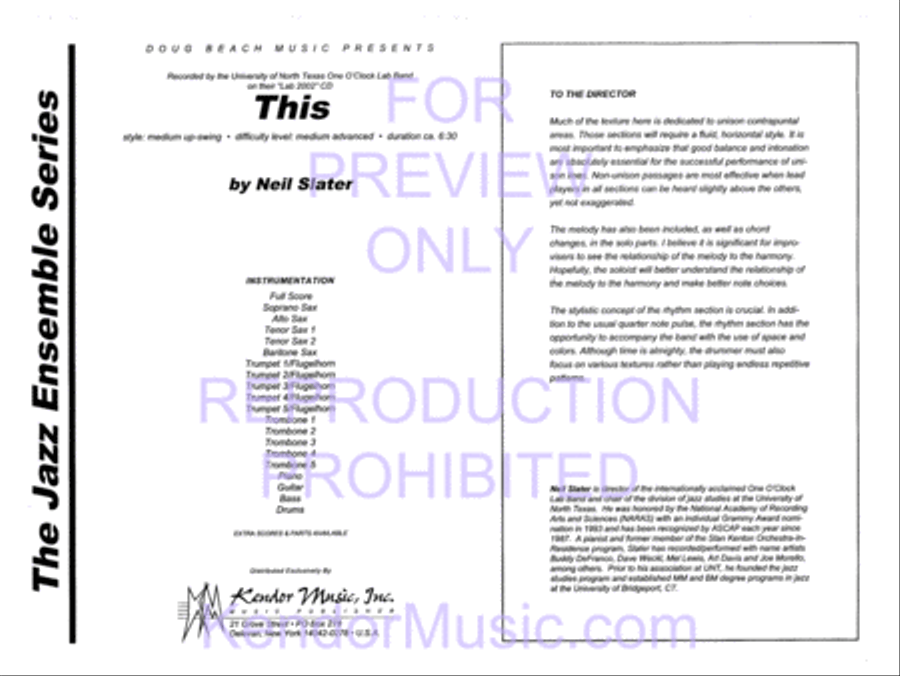 This Jazz Ensemble scores gallery preview page 2