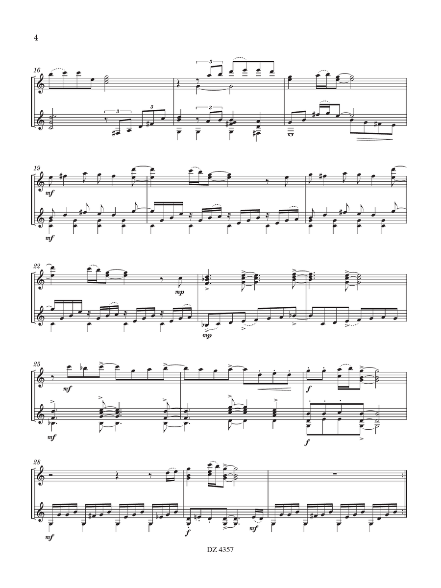 Shedfield Partita Classical Guitar scores gallery preview page 5