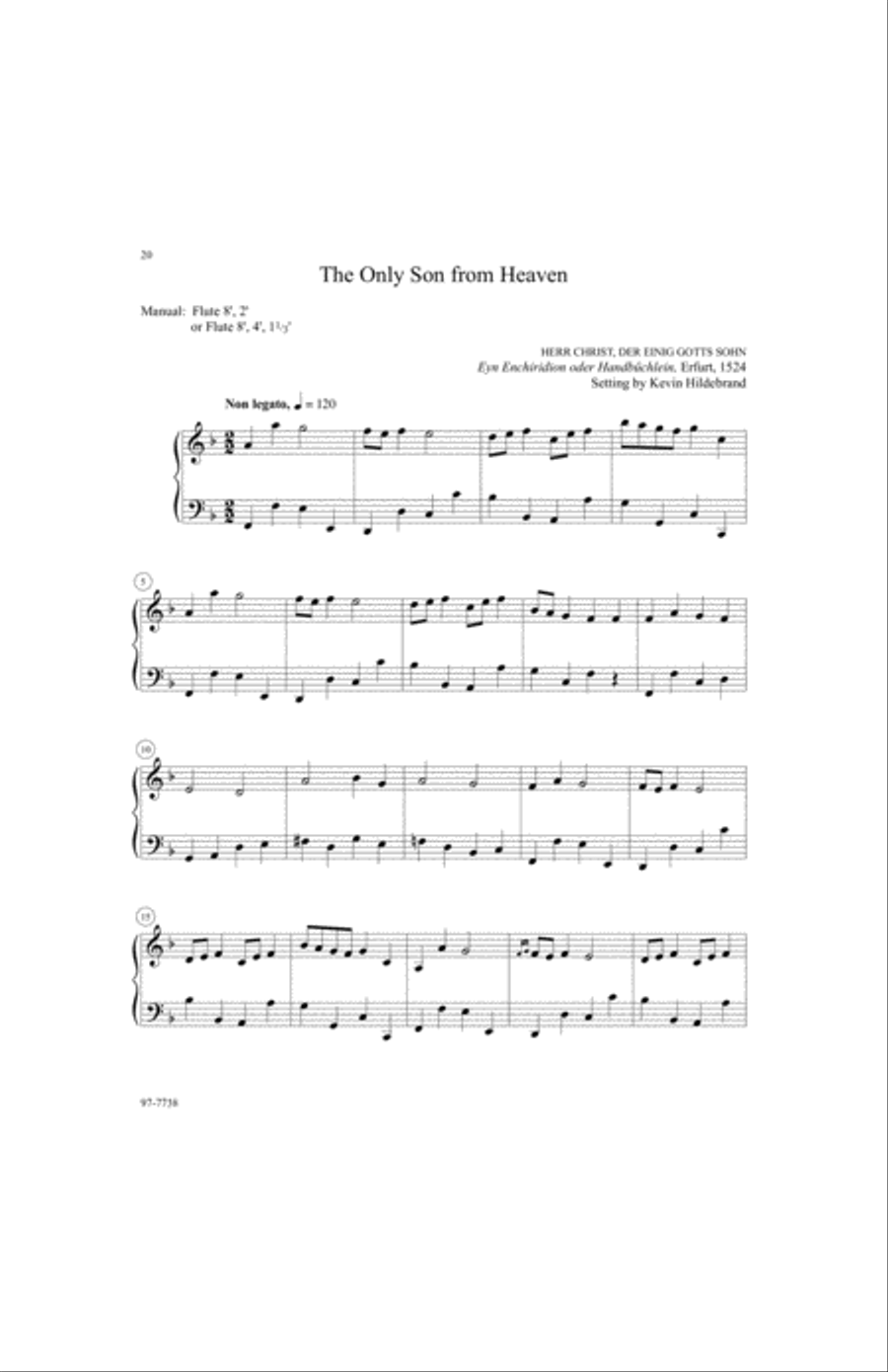 Salvation unto Us: Twelve Easy Organ Preludes for Reformation Organ scores gallery preview page 7