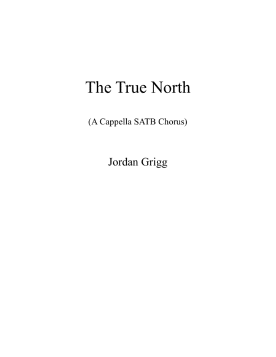 The True North The True North 4-Part scores gallery preview page 1
