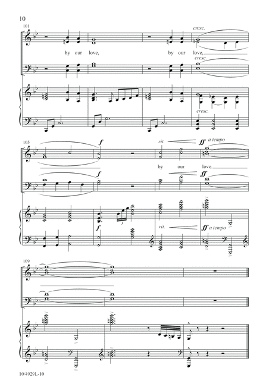 They'll Know We Are Christians 4-Part scores gallery preview page 10