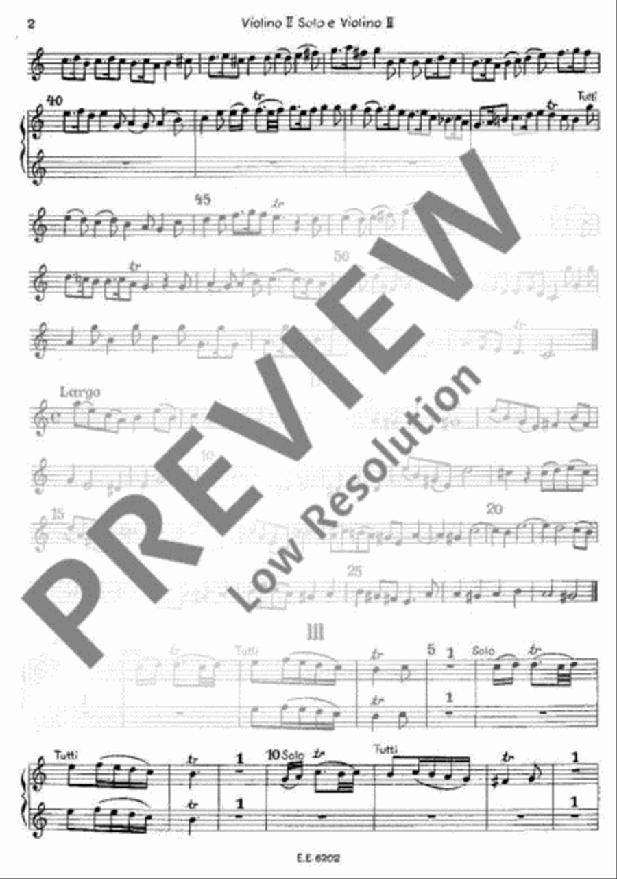 Concerto grosso C Major Violin Solo scores gallery preview page 3