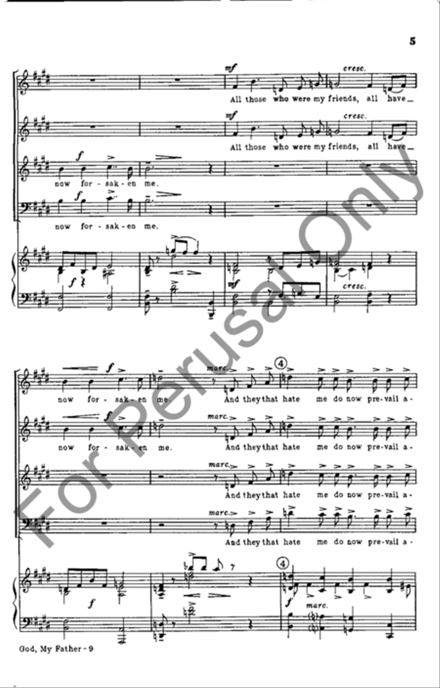 God, My Father God, My Father 4-Part scores gallery preview page 4