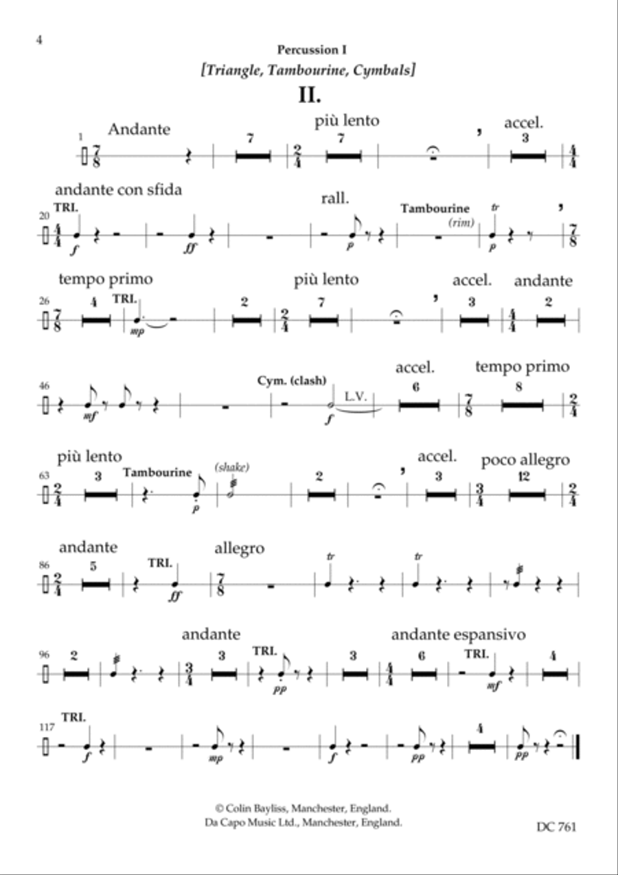 Symphony No.5 [percussion parts] Percussion Ensemble scores gallery preview page 4