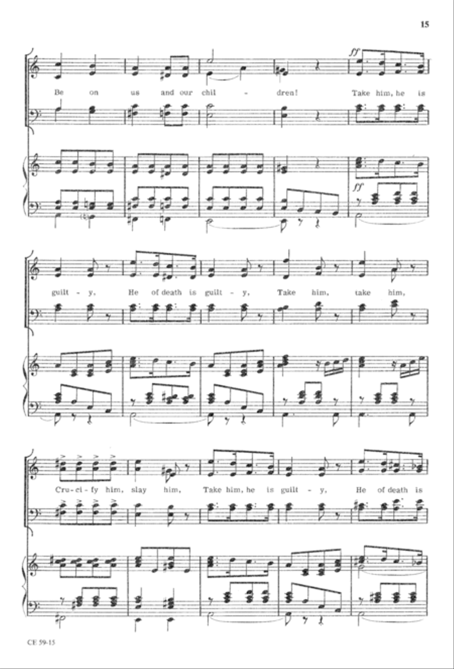 The Seven Last Words of Christ 4-Part scores gallery preview page 17