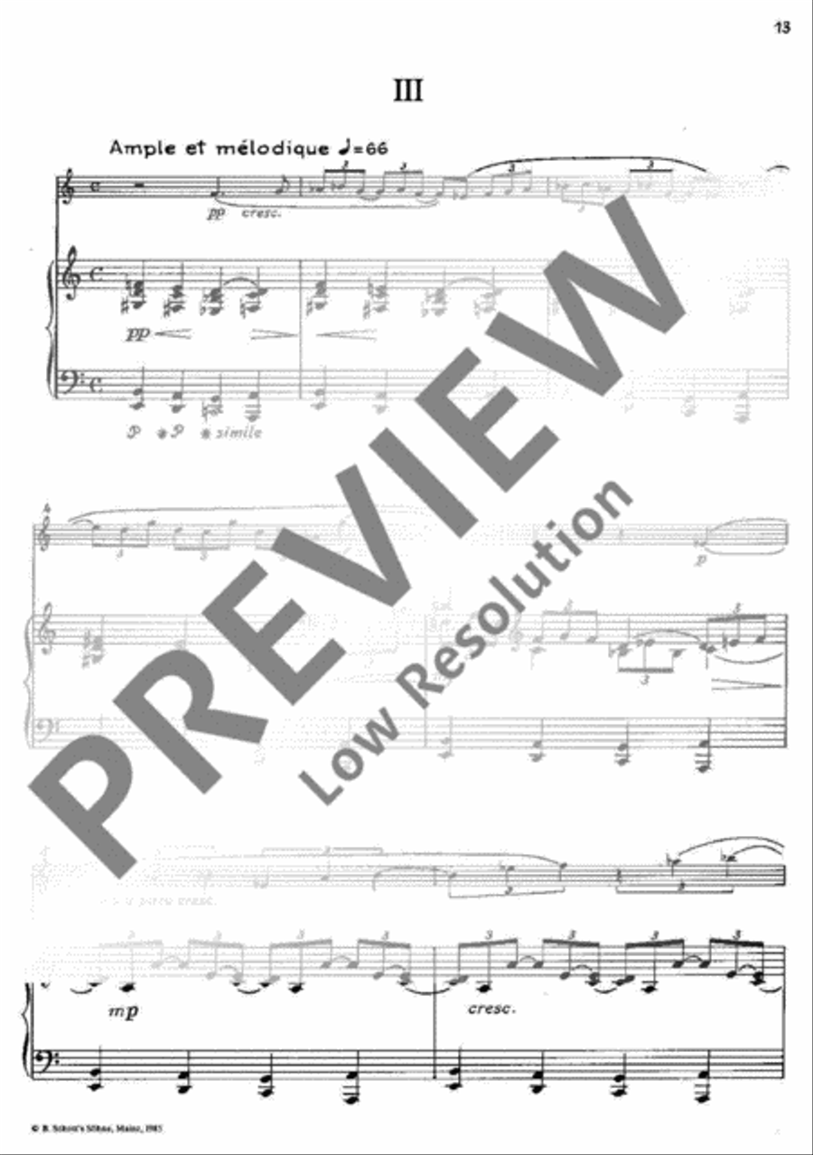 Three Pieces Three Pieces A Clarinet scores gallery preview page 14
