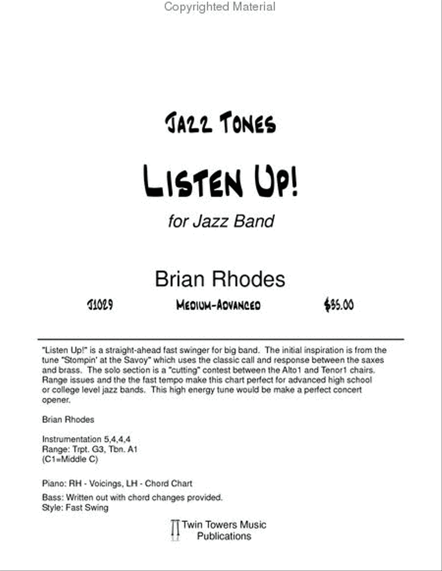 Listen Up Jazz Ensemble scores gallery preview page 2