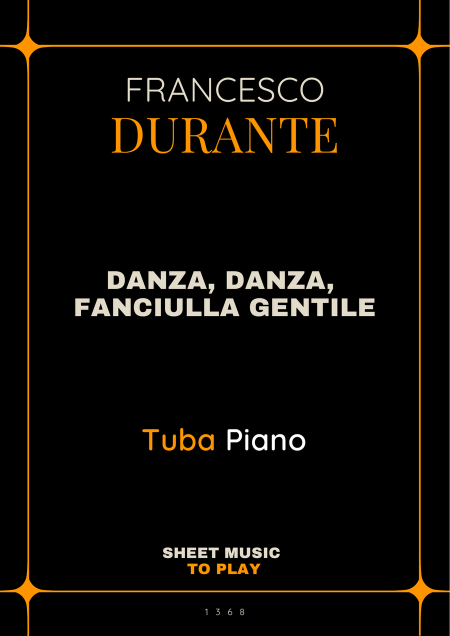 Danza, danza, fanciulla gentile - Tuba and Piano (Full Score and Parts) Piano scores gallery preview page 1
