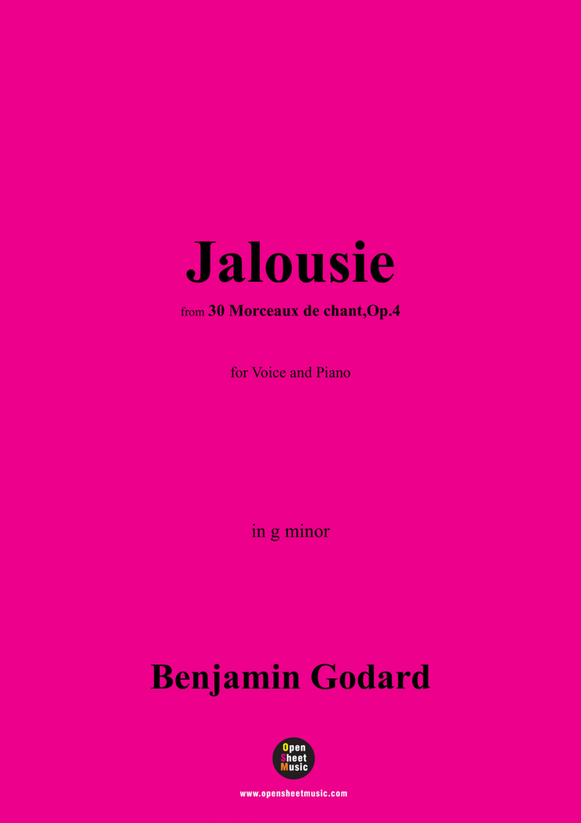 B. Godard-Jalousie,Op.4 No.11,in g minor