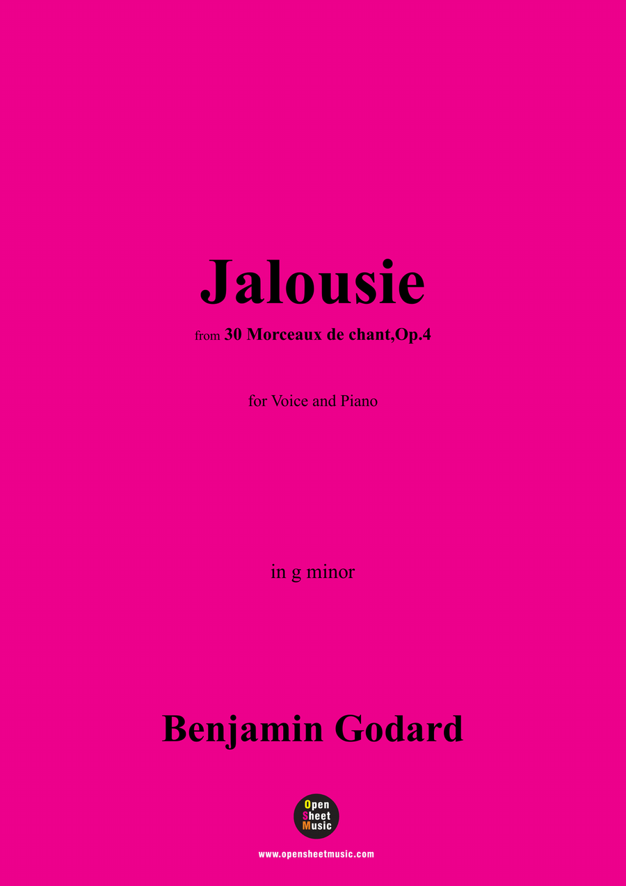 B. Godard-Jalousie,Op.4 No.11,in g minor