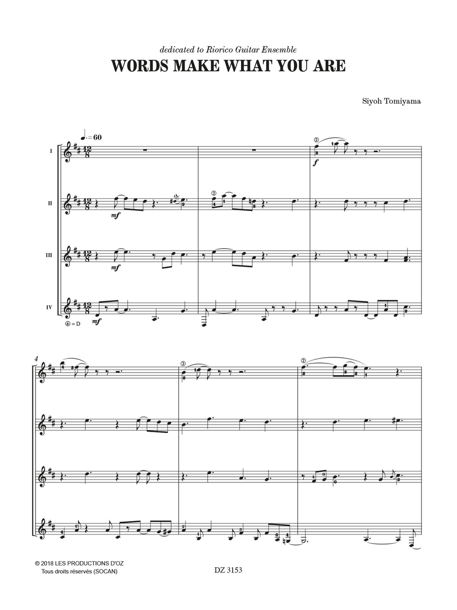 Words Make What You Are Words Make What You Are Guitar Ensemble scores gallery preview page 2