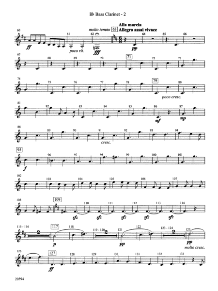 Symphony No. 9 (Fourth Movement): B-flat Bass Clarinet
