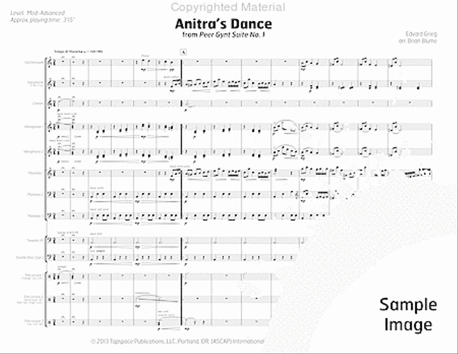 Anitra's Dance Anitra's Dance Percussion Ensemble scores gallery preview page 5
