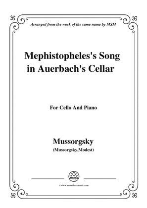 Mussorgsky-Mephistopheles's Song in Auerbach's Cellar,for Cello and Piano