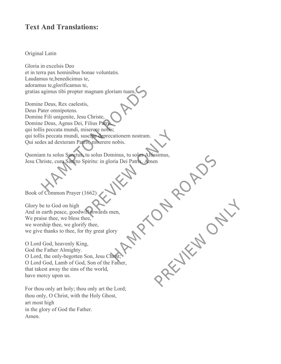 Gloria (Full Score for Organ, Brass, Percussion) Choir scores gallery preview page 7