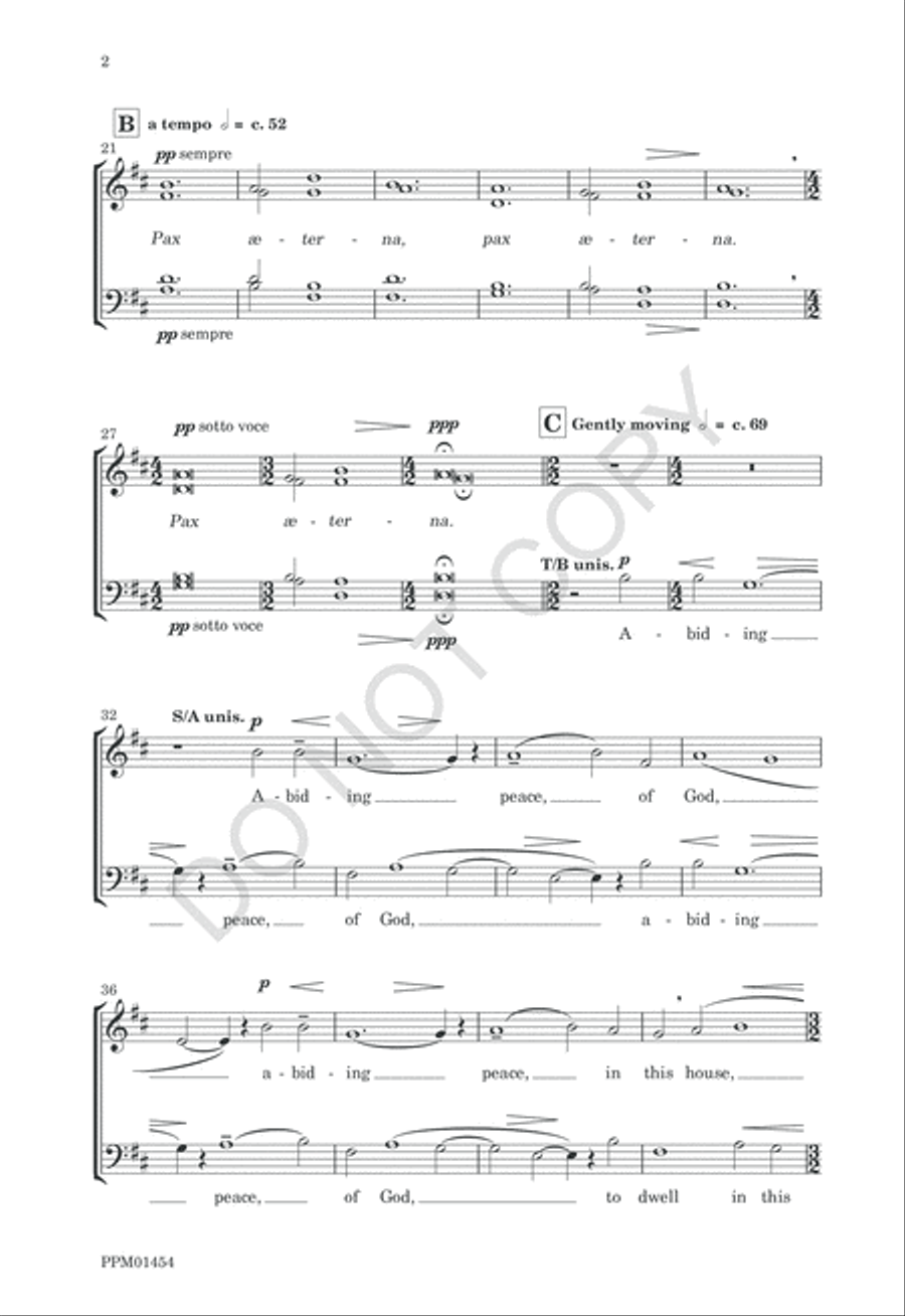 Eternal Peace - SATB image number null