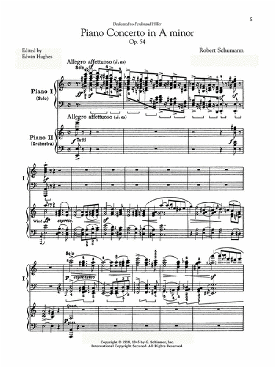 Three Romantic Piano Concertos: Schumann, Grieg, Rachmaninoff Piano Solo scores gallery preview page 3
