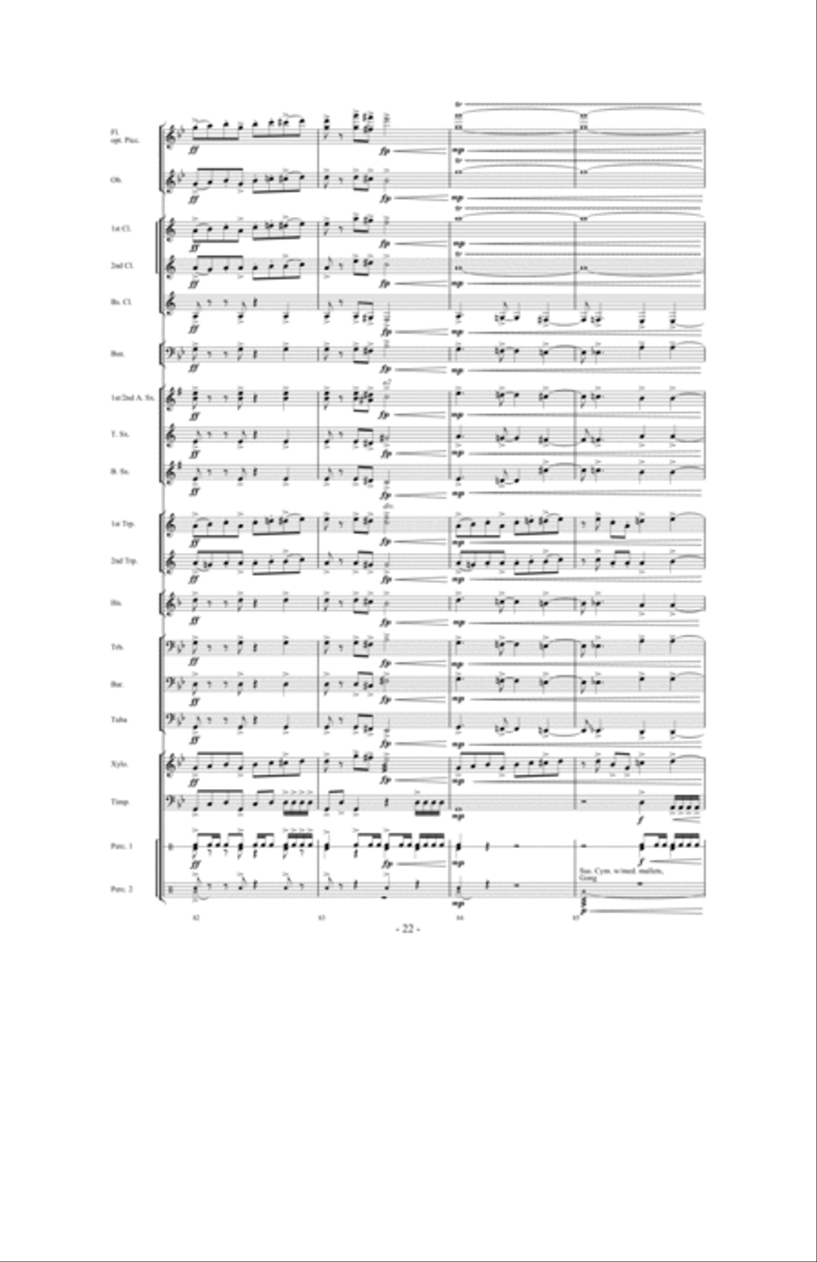 Tailspin! Tailspin! Concert Band scores gallery preview page 21