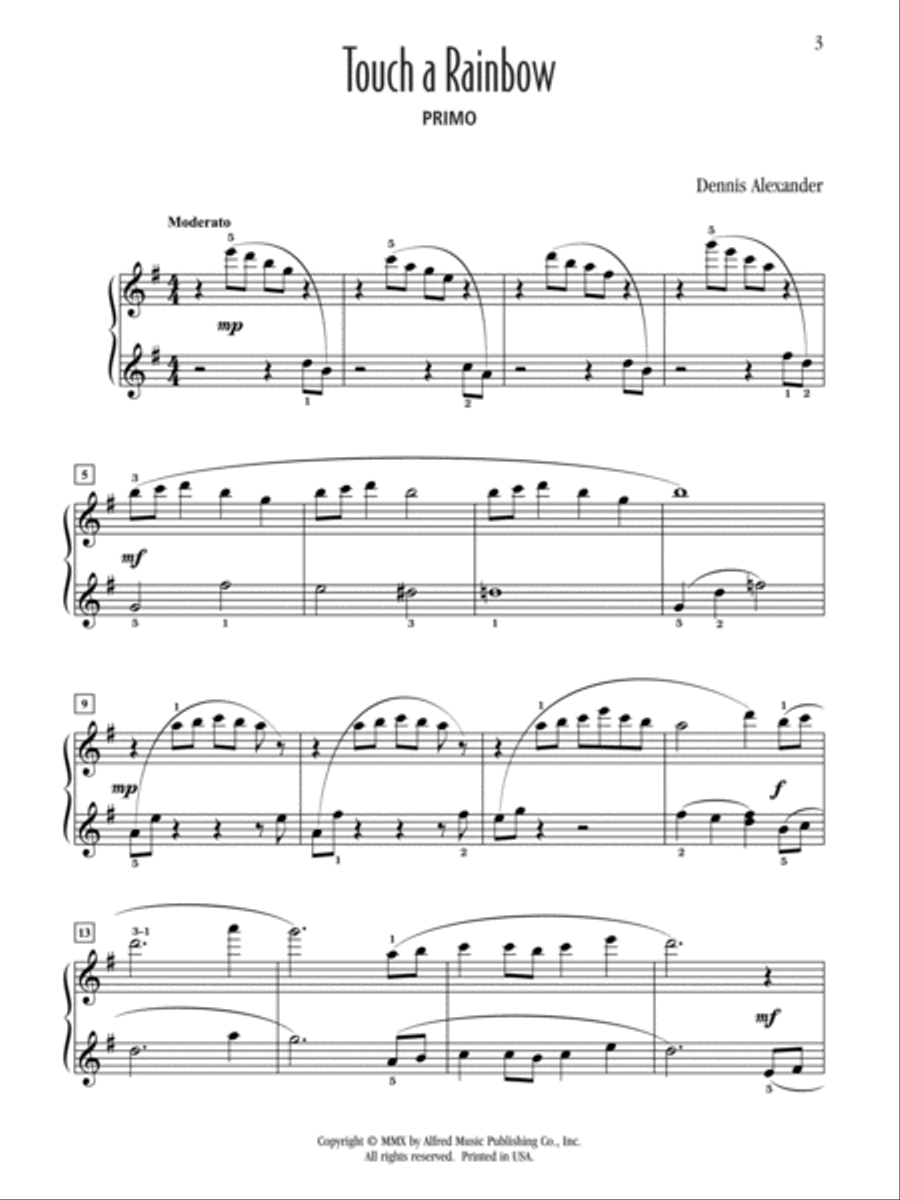 Touch a Rainbow Touch a Rainbow Small Ensemble scores gallery preview page 3