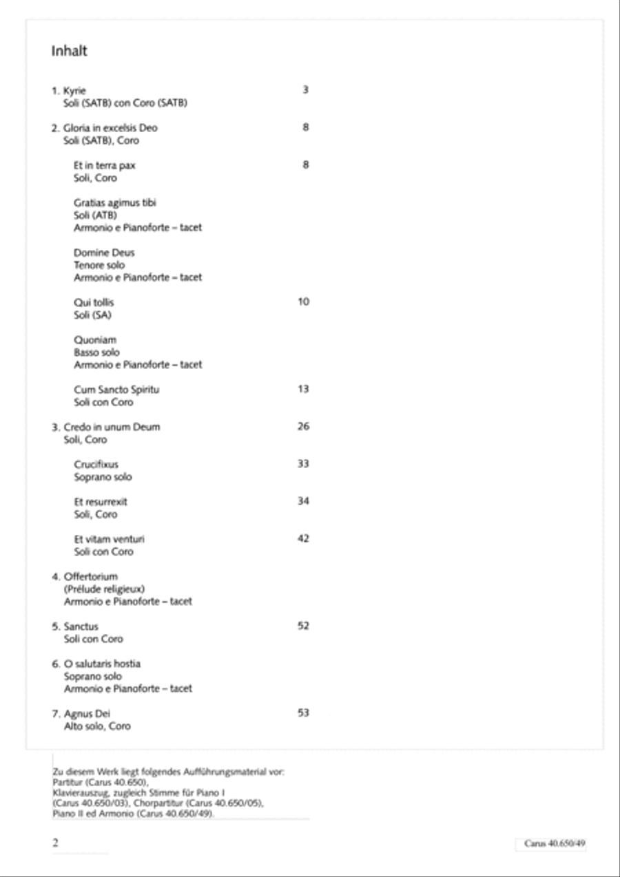 Petite Messe solennelle 4-Part scores gallery preview page 3