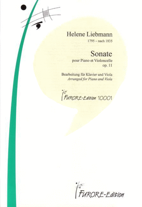 Book cover for Sonate pour Piano et Violoncelle op. 11