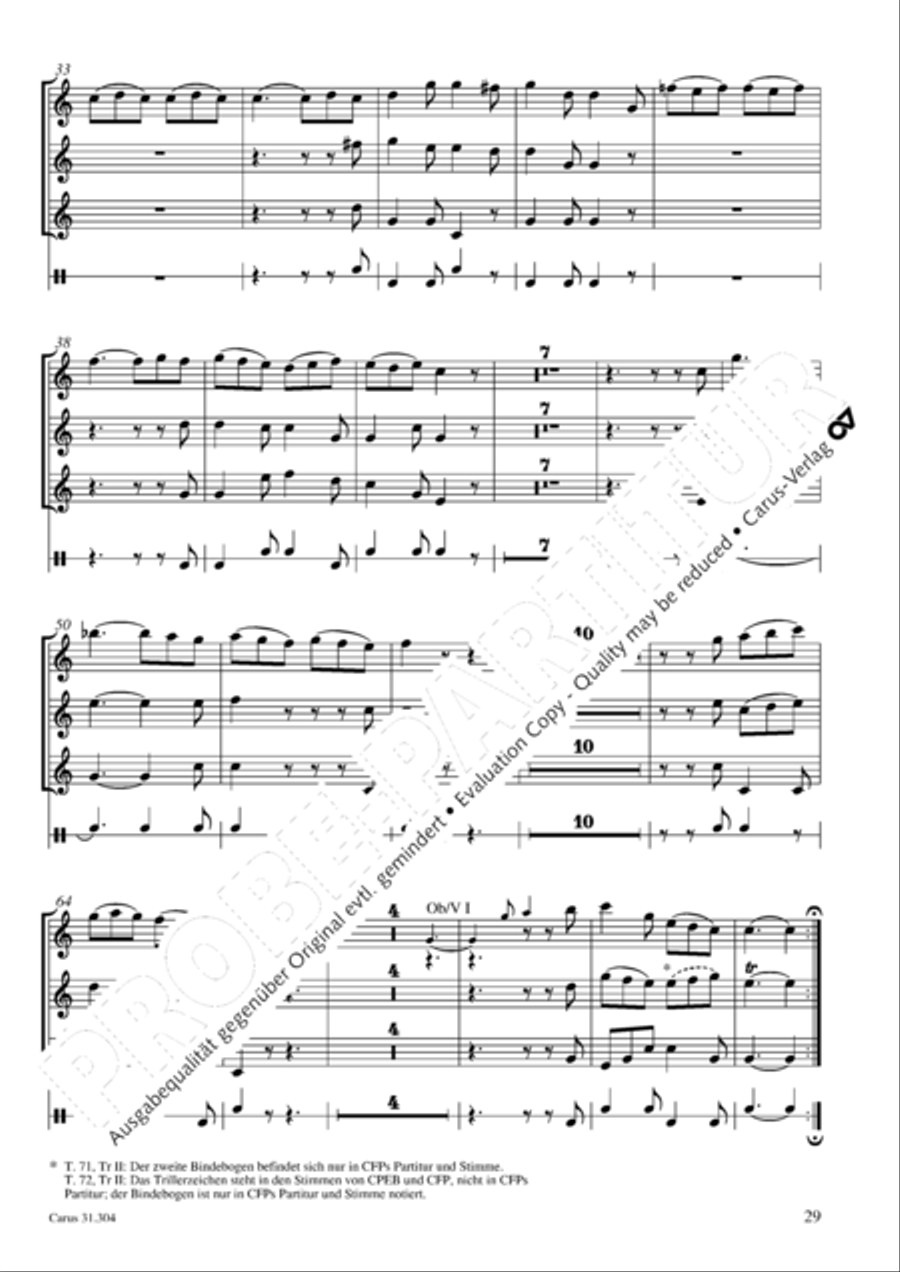 Bach for Brass 4: Works for orchestra Collection / Songbook scores gallery preview page 30