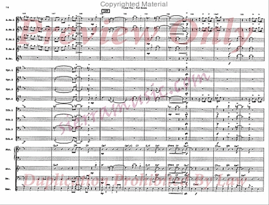I Love You Big Band scores gallery preview page 15