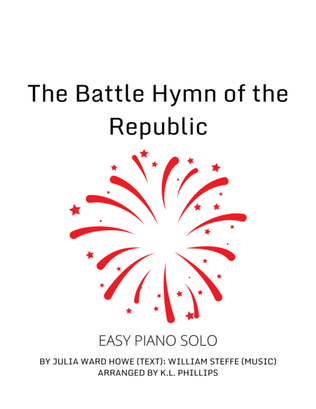 Book cover for The Battle Hymn of the Republic - Easy Piano Solo