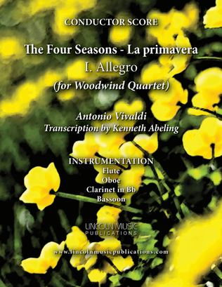 Vivaldi - La primavera - I. Allegro from The Four Seasons (for Woodwind Quartet)