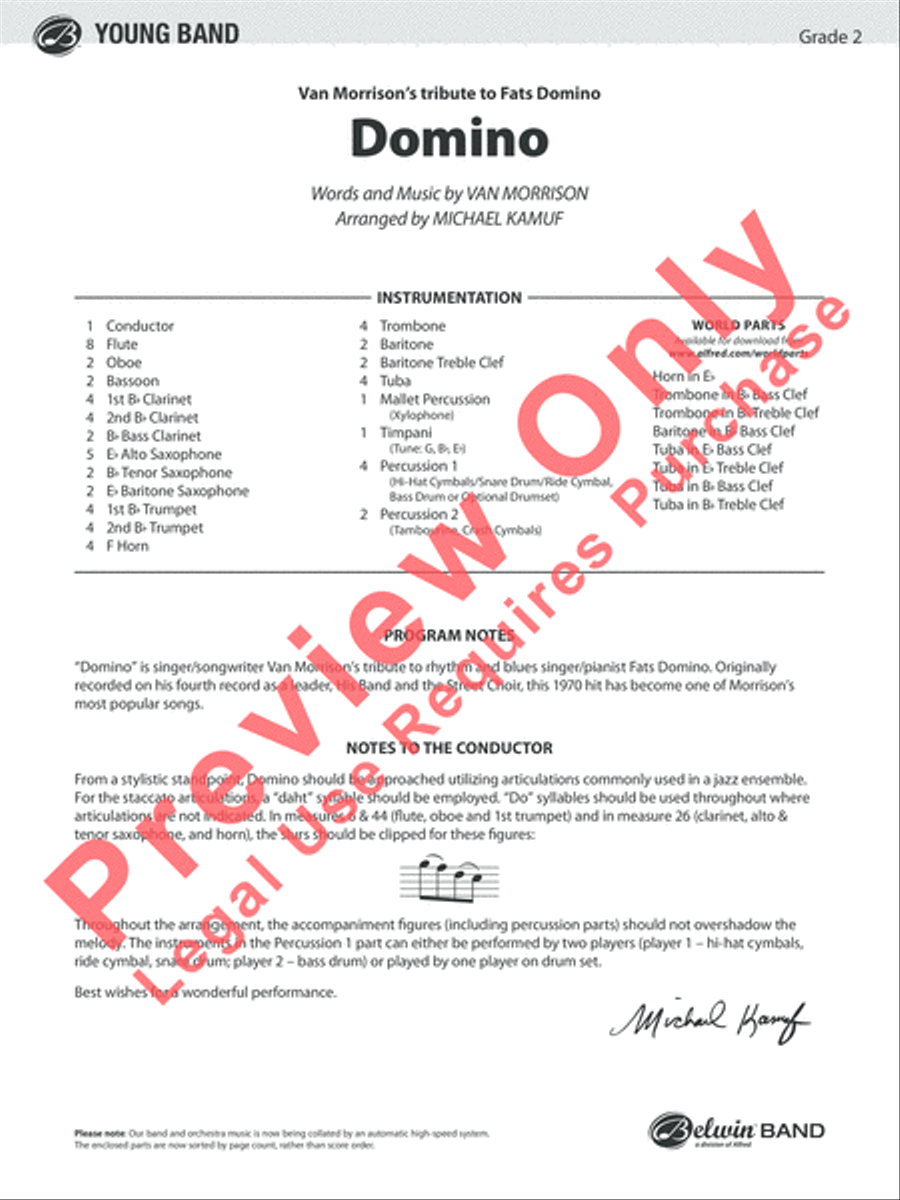 Domino Concert Band scores gallery preview page 2
