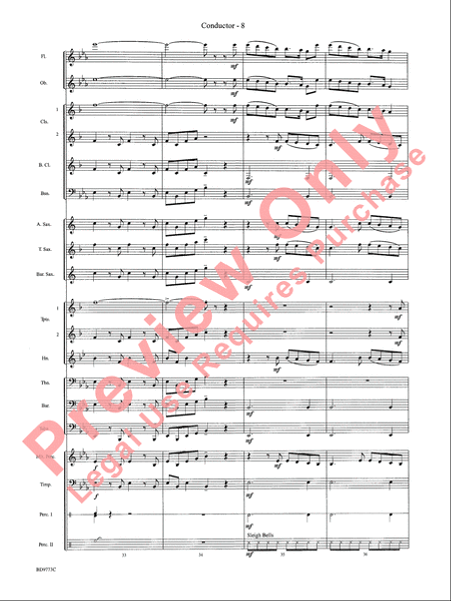 Eine Kleine Christmas Concert Band scores gallery preview page 10