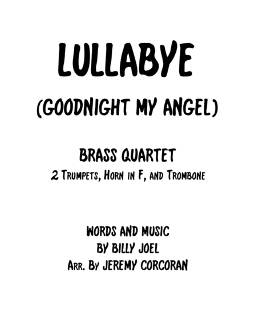 Lullabye (Goodnight, My Angel) Brass Ensemble scores gallery preview page 1