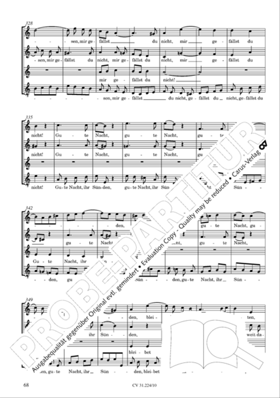The complete motets (without Bc) Choir scores gallery preview page 75