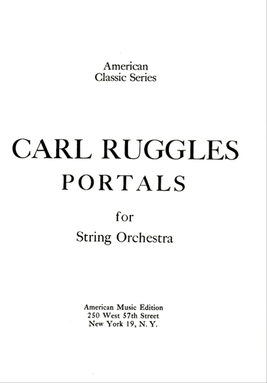 Portals Portals Orchestra scores gallery preview page 1